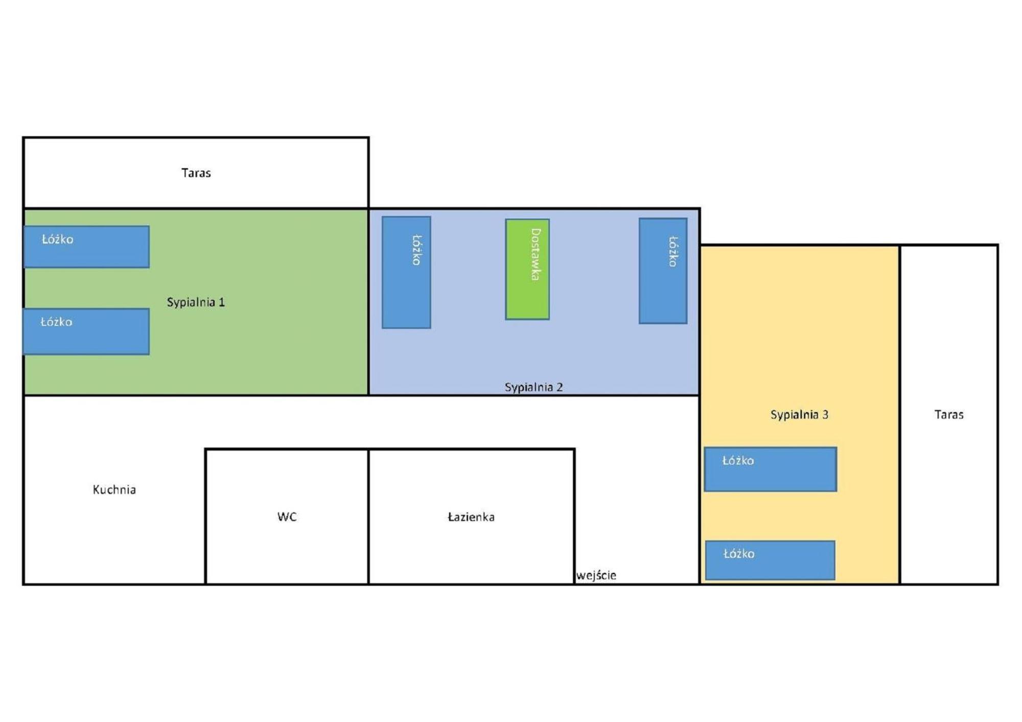 Pokoje W Apartamencie Danuta Гдиня Стая снимка